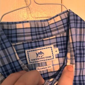 Southern Tide Classic Fit Blue Check Shirt